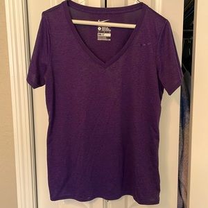 Nike Dri-Fit Regular Fit Large Purple Shirt